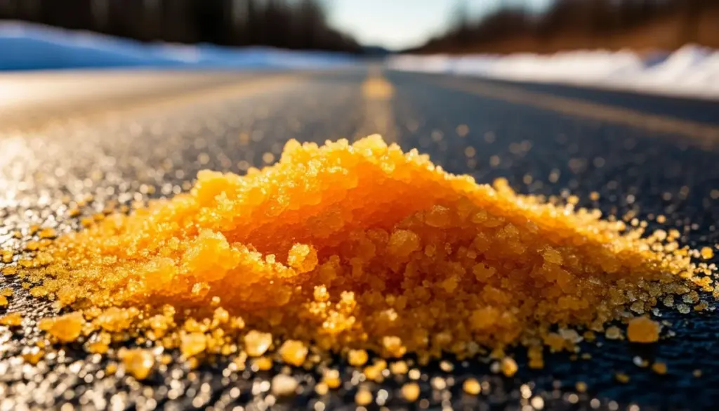 Waarom de Zweedse wegendienst tegenwoordig suikerbieten over het asfalt verspreidt