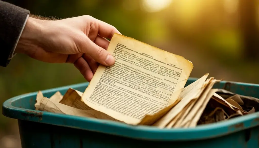 Waarom je deze vergeelde papieren nooit in de papierbak mag gooien
