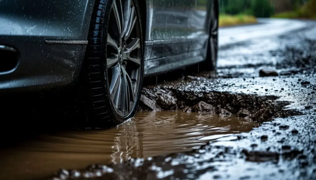 Lekke band door een gat in de weg: waarom je de schade niet zelf hoeft te betalen