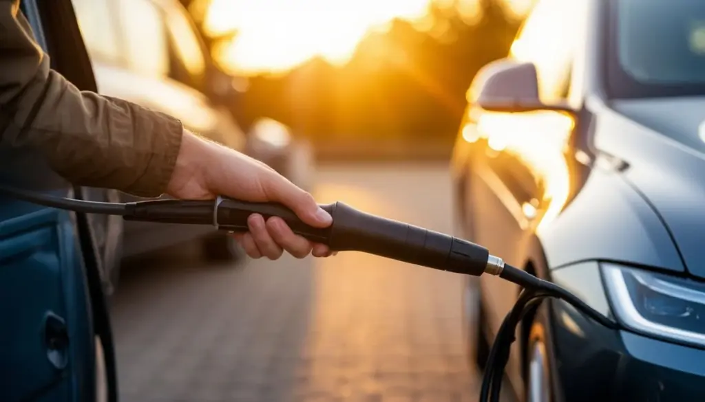 Waarom de Nederlander aan de pomp plotseling naar de buurman met een stekker kijkt